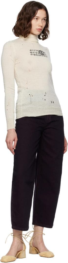 【定価10万】Margiela MM6 タートルネック セーター ホワイト S