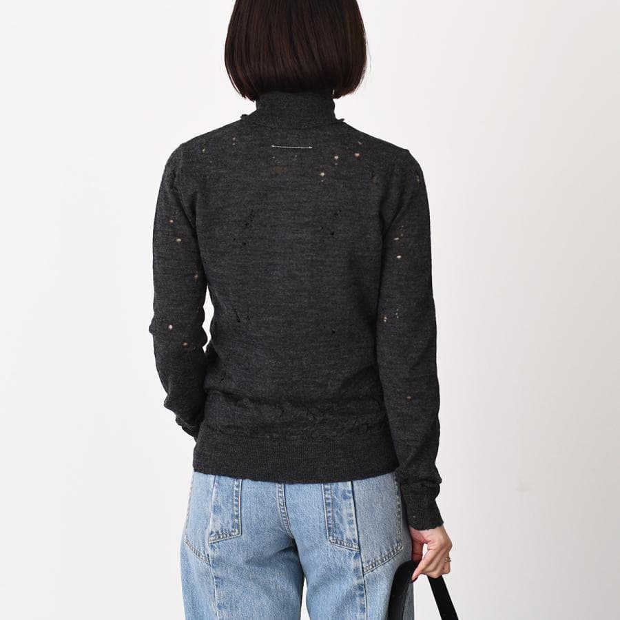 【定価10万】Margiela MM6 タートルネック セーター ホワイト S