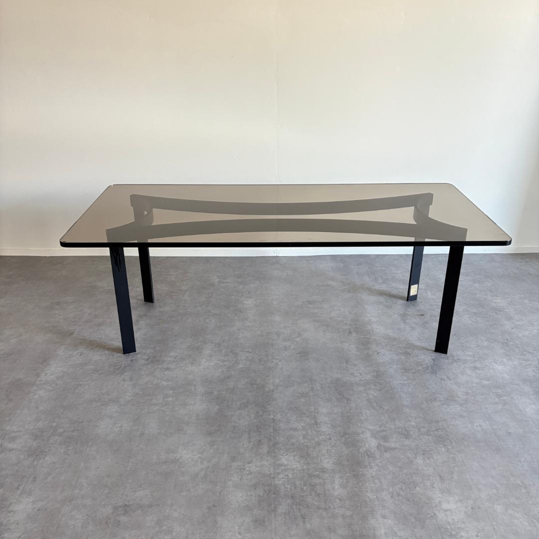 ヴィンテージ　ガラストップ　センターテーブル