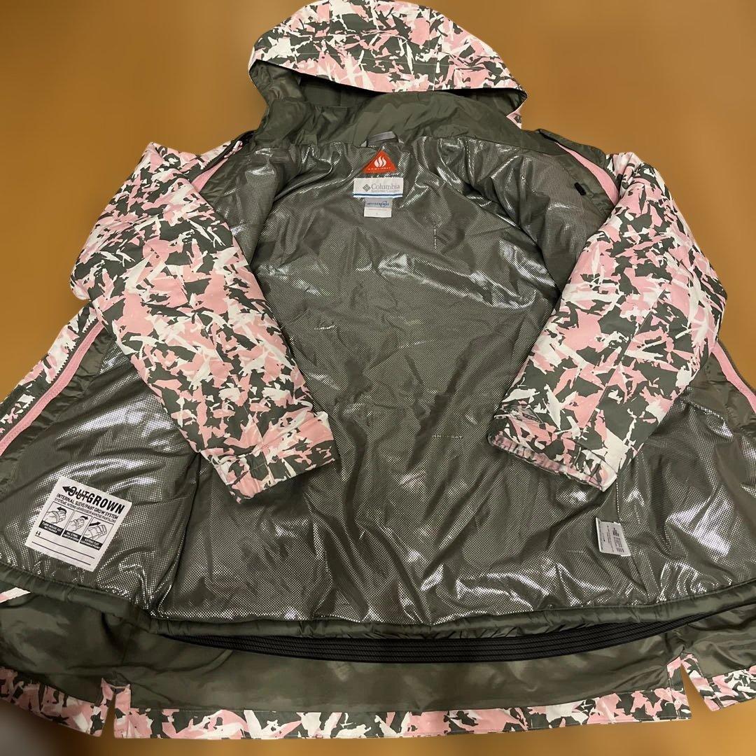 スノーウェアセット ピンク系カモフラージュ　キッズL &150