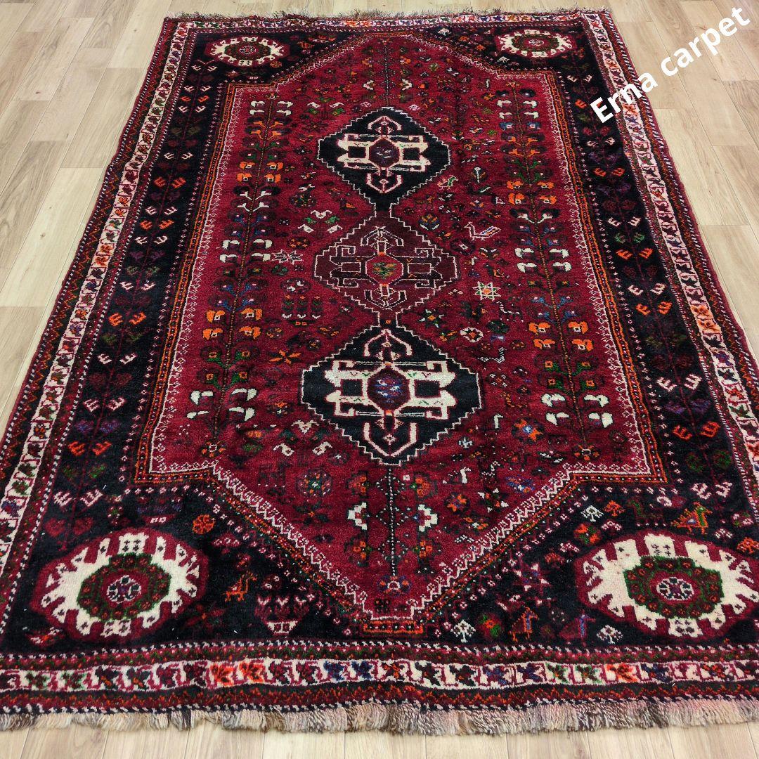 ペルシャ絨毯　シ－ラーズ産 265x165 クリーニング済 shiraz