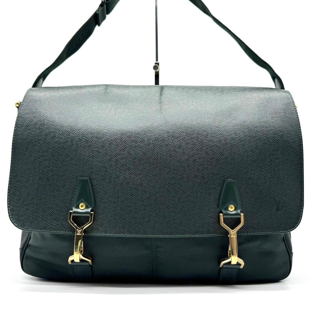 ✨美品✨ヴィトン ショルダーバッグ タイガ デルスー エセピア A4可能 レザー