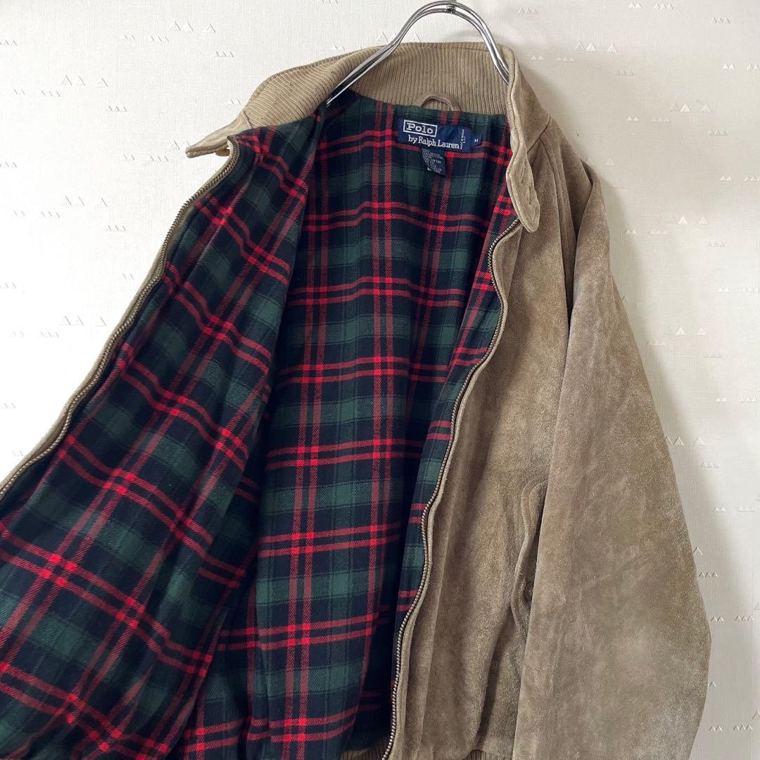 古着 80's ラルフローレン スエード レザー ブルゾン バラクータ G9