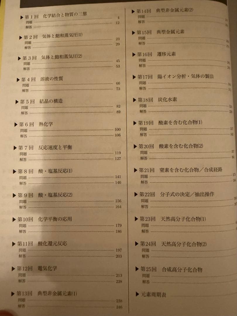 鉄緑会 高3化学 化学6冊セット