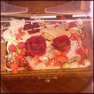 プリザーブドフラワーオルゴール フラワーボックス AKB48ヘビーローテーション