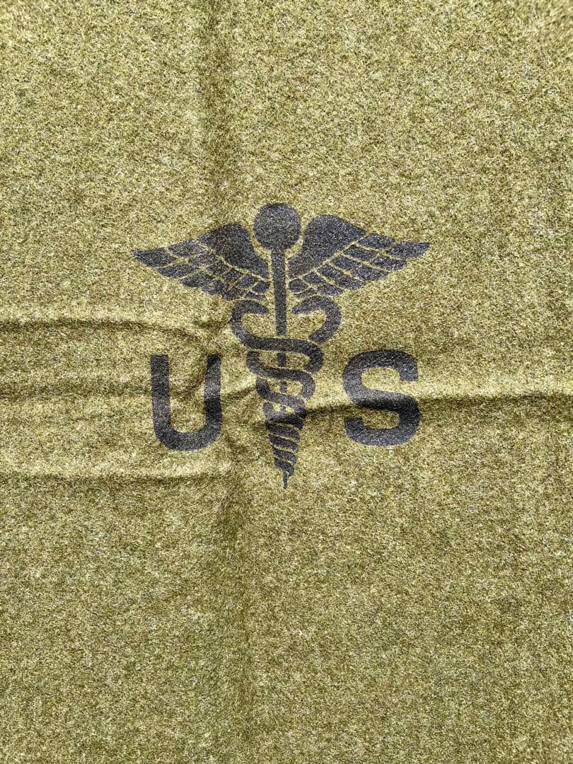 米軍放出未使用US-ARMY MEDICALブランケッ60‘sヴィンテージラスト