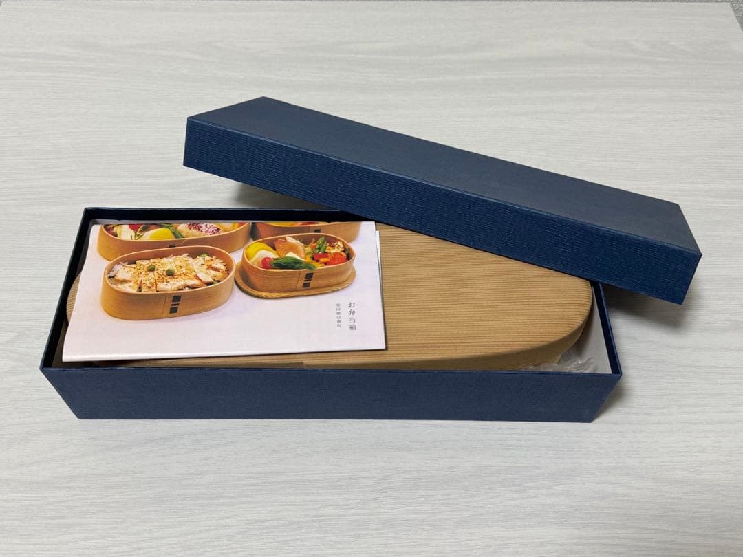 柴田慶信商店 長手弁当箱 (中・白木)