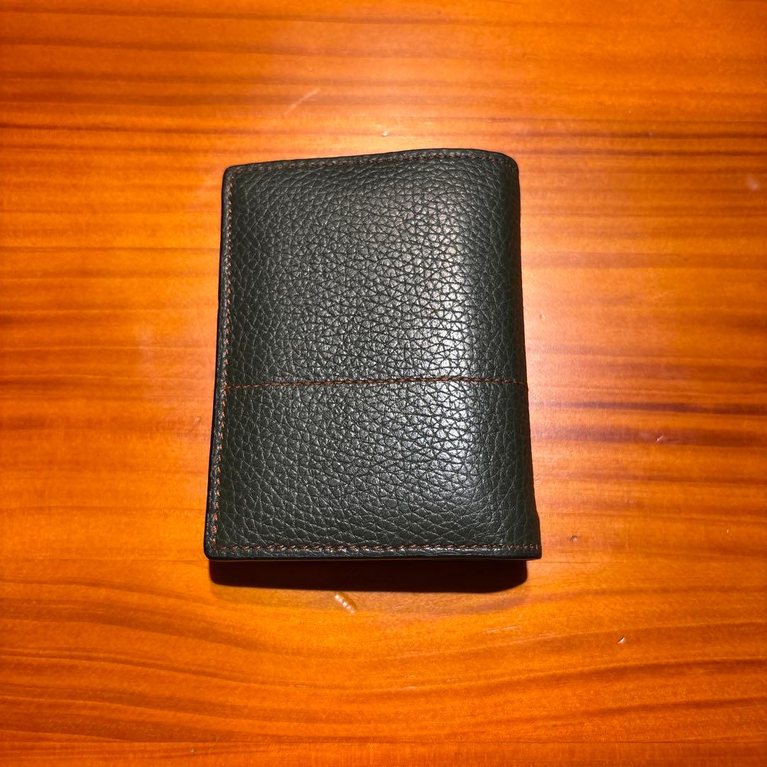 MARNI 二つ折り財布 グリーンレザー