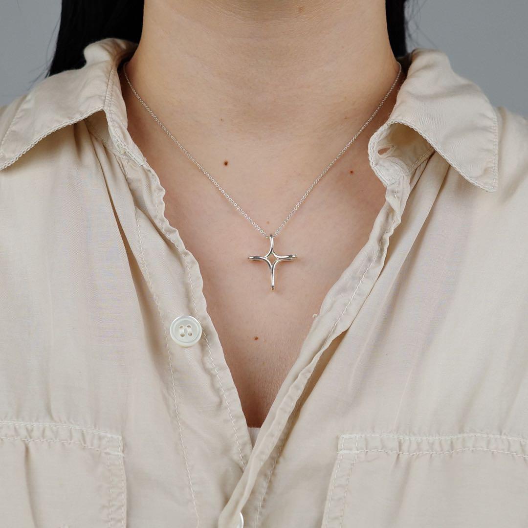 アクセサリー OLD \"TIFFANY&CO.\" OPEN CROSS NECKLACE