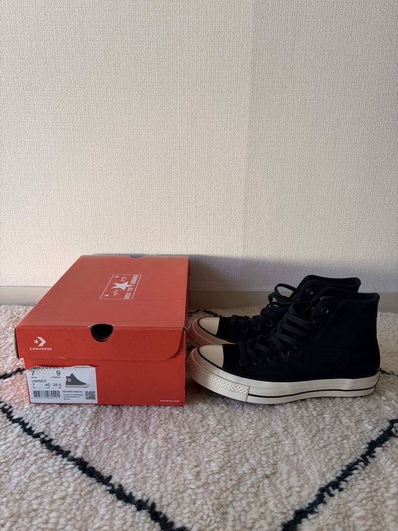 CONVERSE CT70 ブラック ハイカット25.5cm スウェード