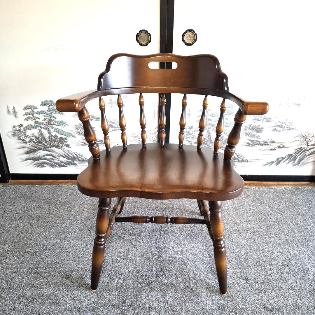 ④★飛騨産業★キツツキマーク★ウィンザーチェア★ダイニングチェア★