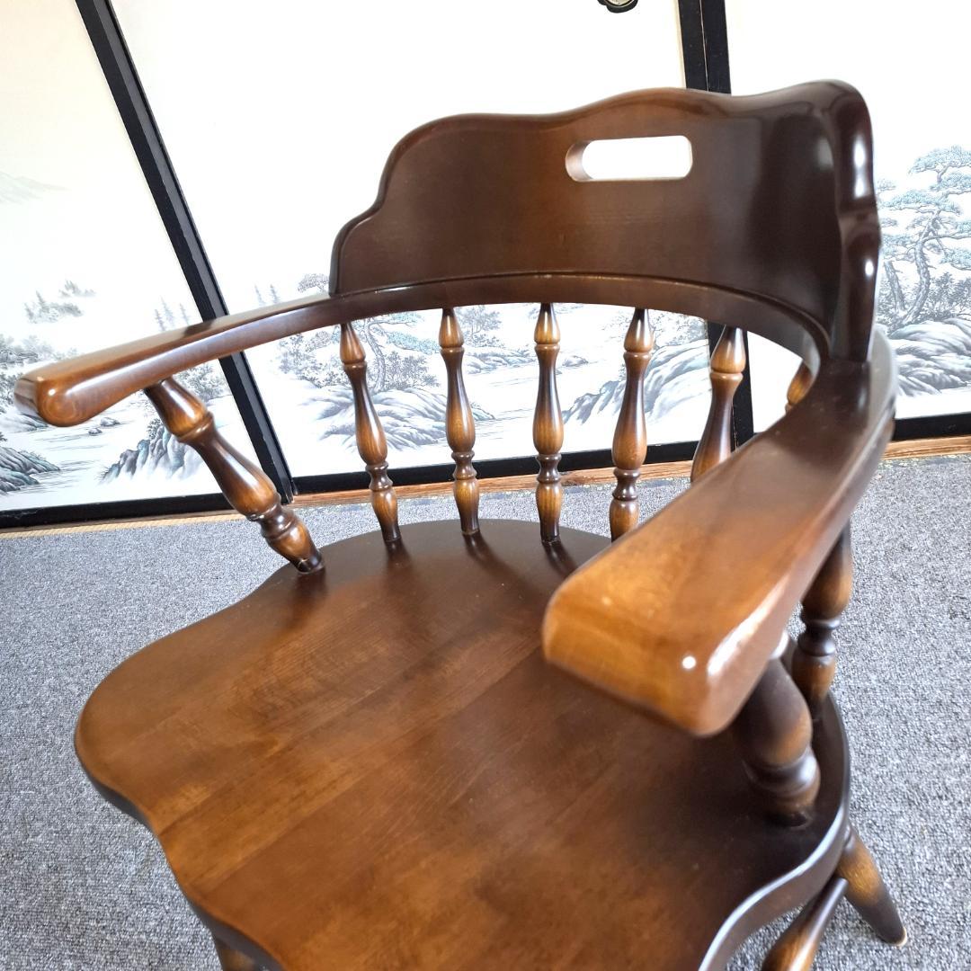 ④★飛騨産業★キツツキマーク★ウィンザーチェア★ダイニングチェア★