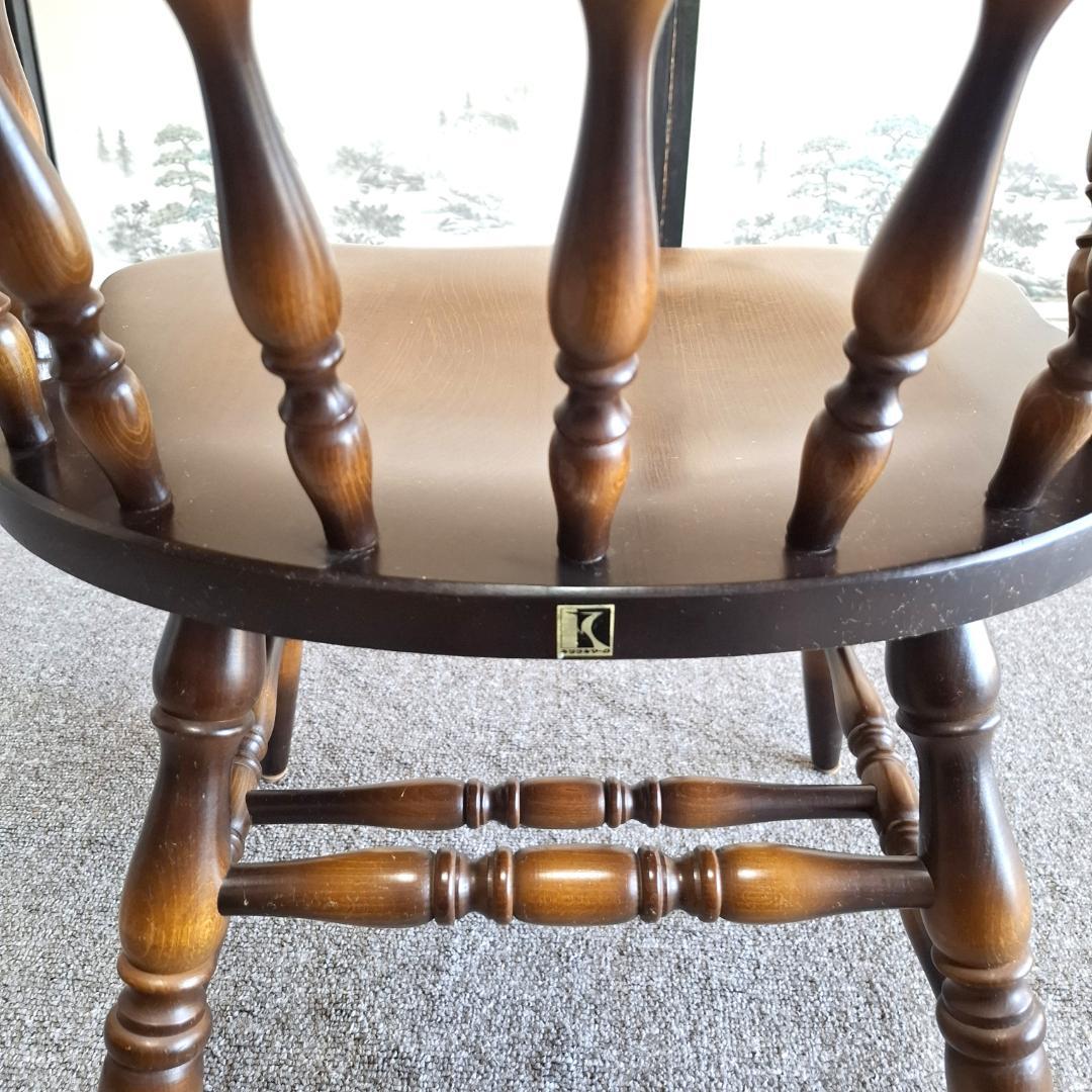 ④★飛騨産業★キツツキマーク★ウィンザーチェア★ダイニングチェア★