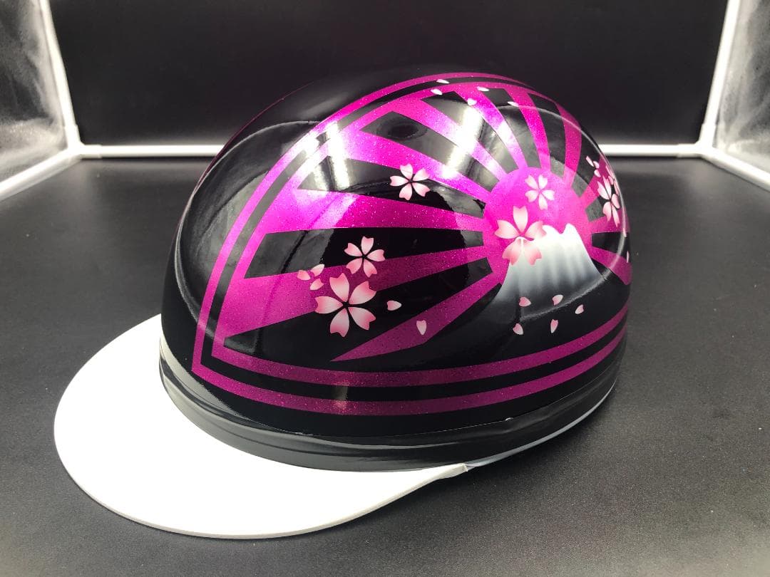 コルク半　カスタム　富士日章　三つボタン　ブラックピンク　桜　高級クリヤ送料無料