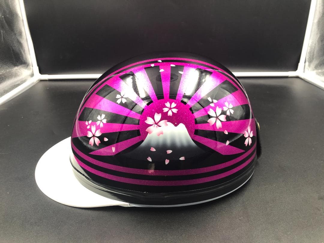 コルク半　カスタム　富士日章　三つボタン　ブラックピンク　桜　高級クリヤ送料無料