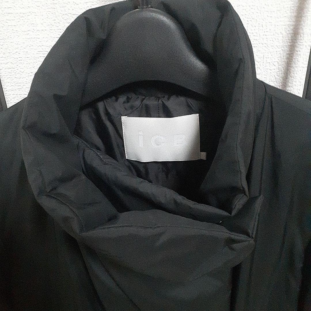 wabisuki様アイシービー ADSダウン スタンドカラーコート 黒 4