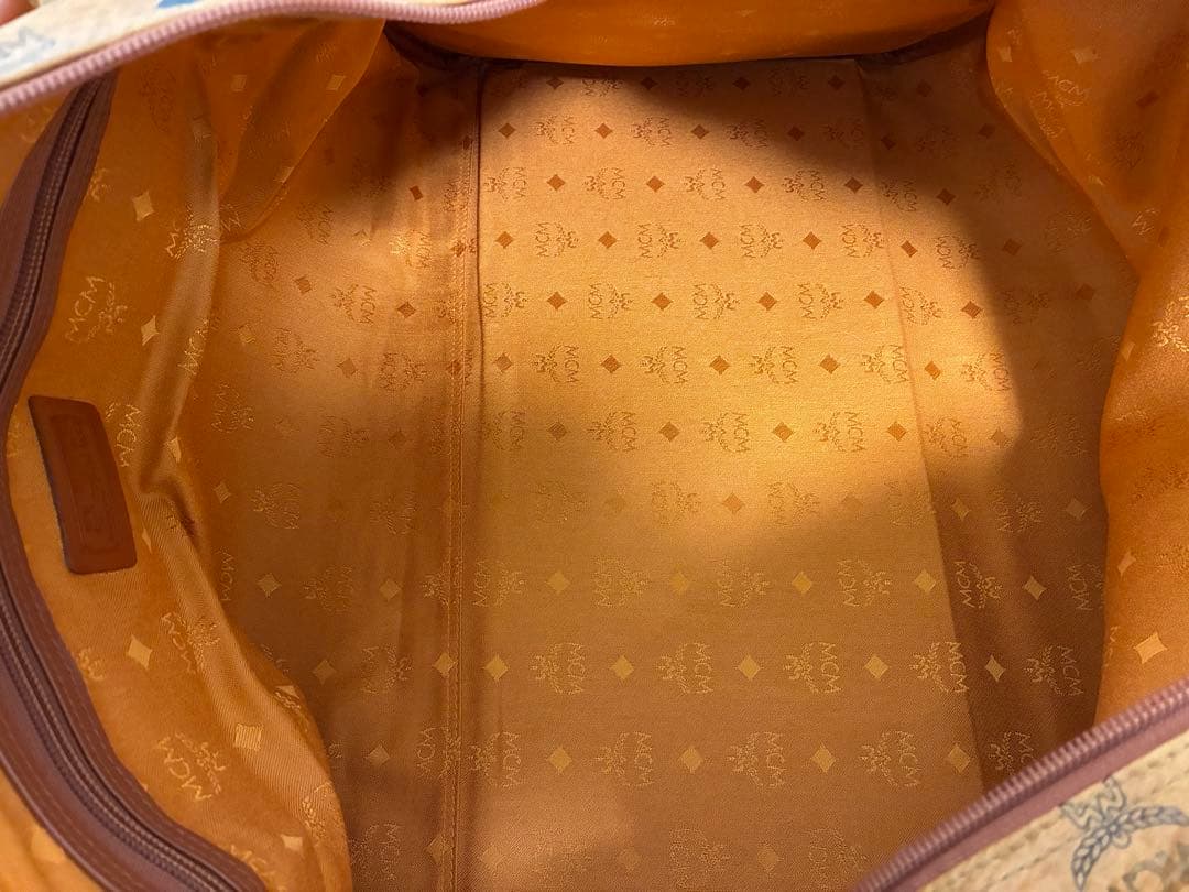 MCM レザーボストンバッグ　ビィンテージ　大容量