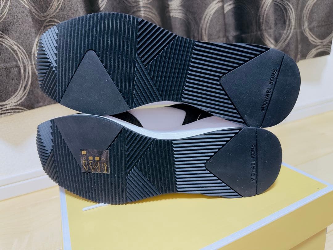 MICHAEL KORS ホワイト/ブラウン スニーカー US 8M