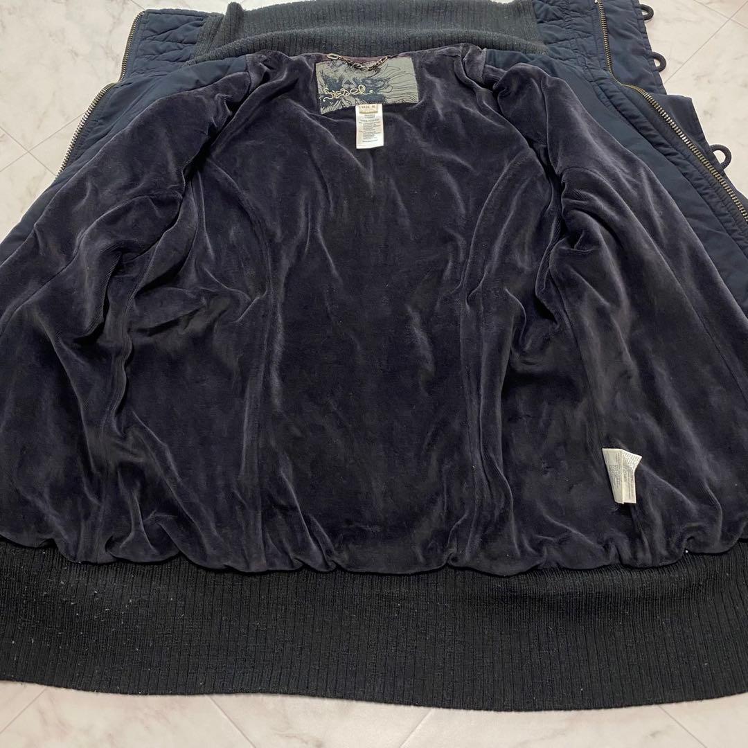 DIESEL ディーゼル　黒　Y2K ミリタリージャケット　ジップアップ