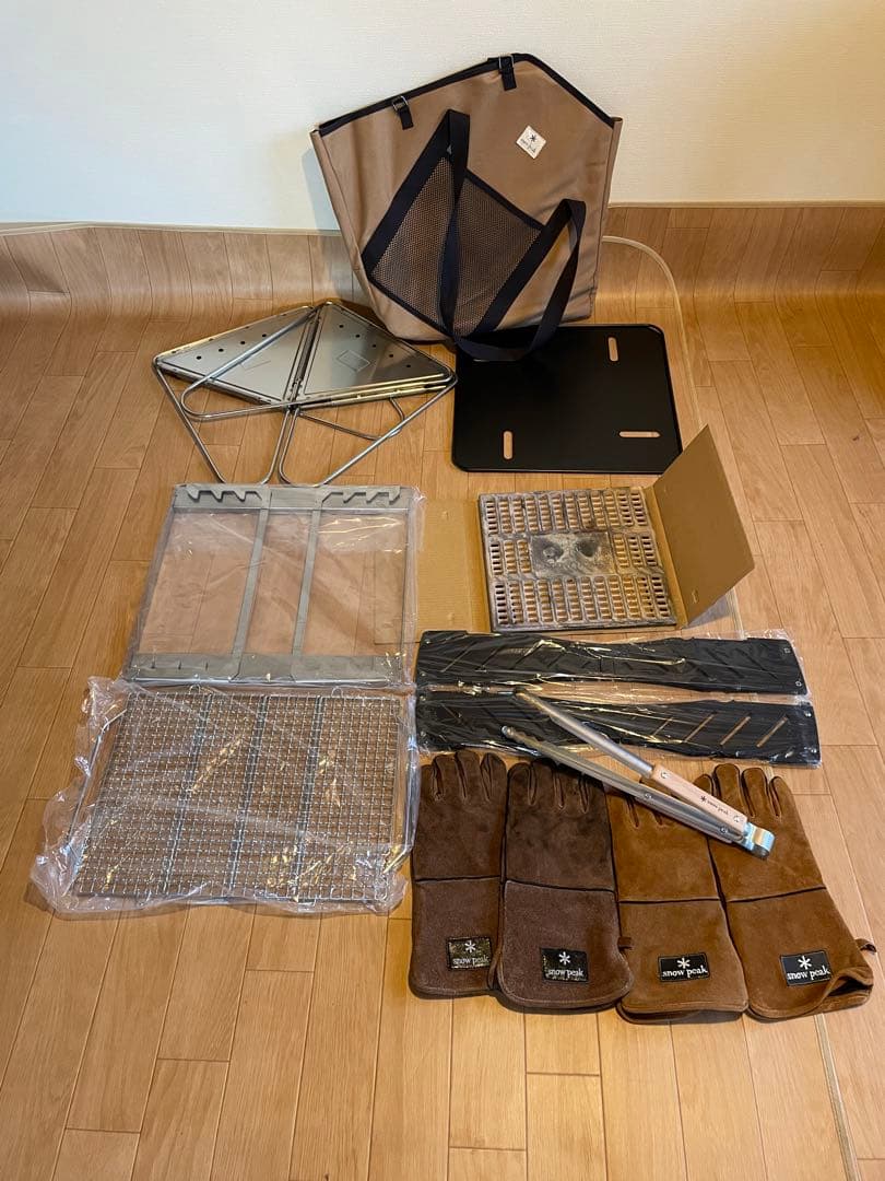 未使用含む　1度のみ使用　スノーピーク 焚き火台L 10点フルセット 焚き火台