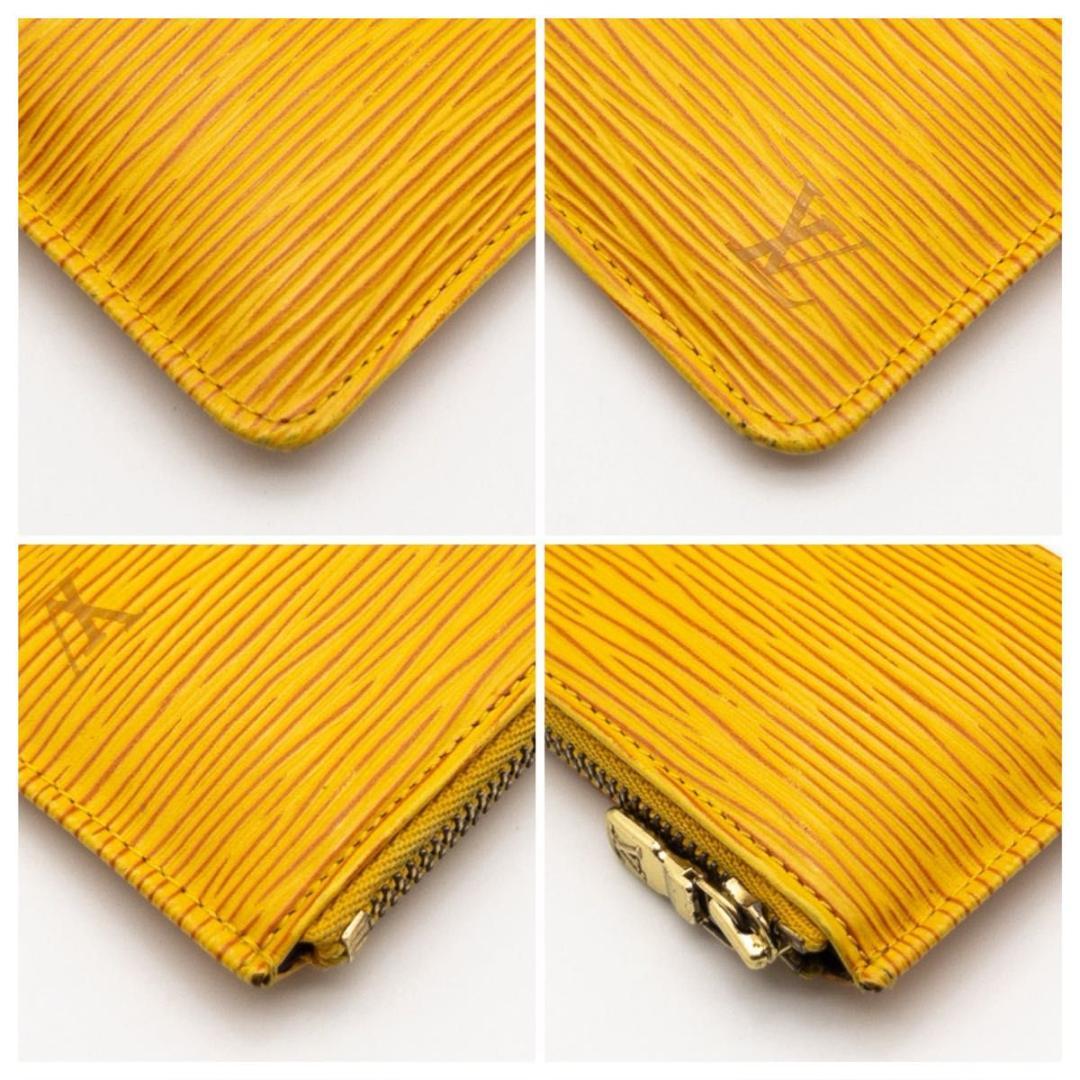 【極美品】ルイヴィトン　ポシェットクレ　エピ　ハバナイエロー　ケース