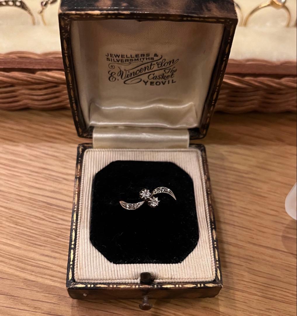 アンティーク　ヴィクトリアン　ダイヤモンドリング　10〜11号　1ct