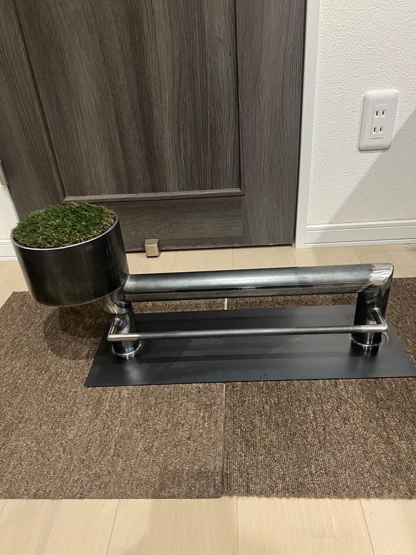 猛禽類パーチ　止まり木 人工芝付き