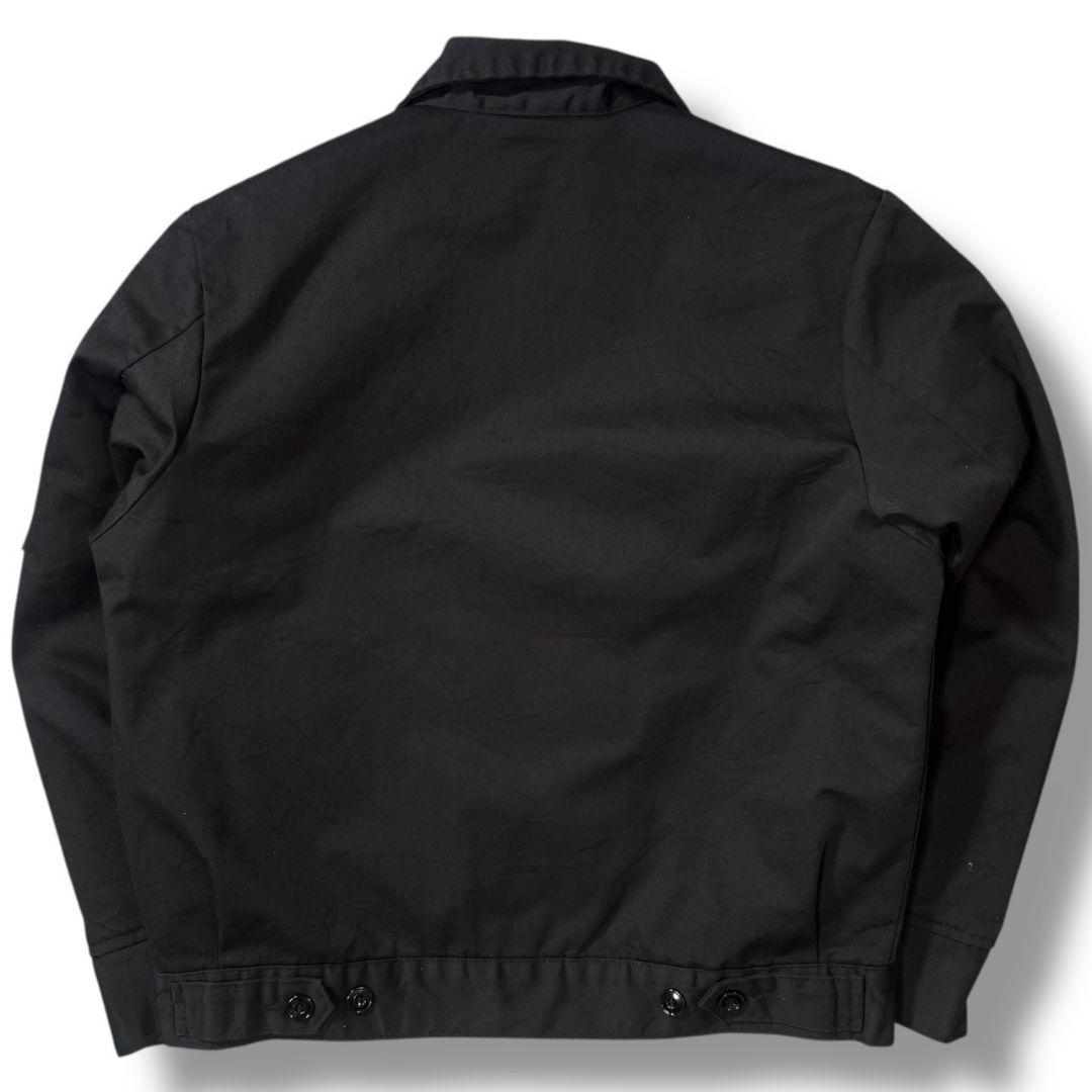 古着 00s Dickies ワークジャケット ブラック キルティング 無地