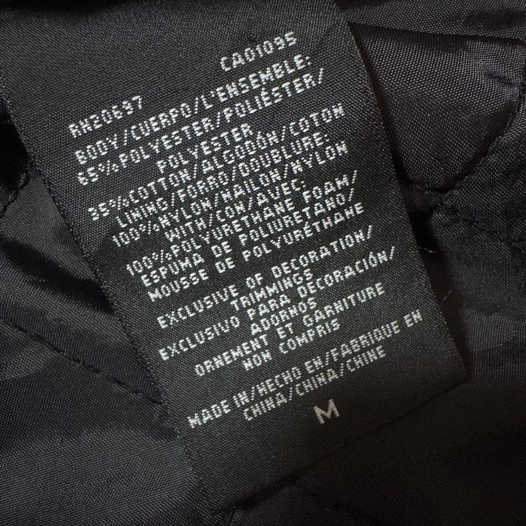 古着 00s Dickies ワークジャケット ブラック キルティング 無地