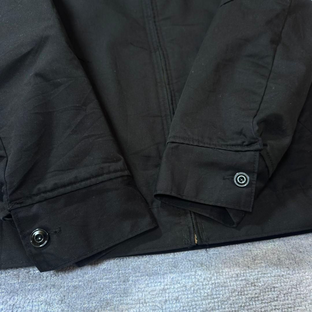 古着 00s Dickies ワークジャケット ブラック キルティング 無地
