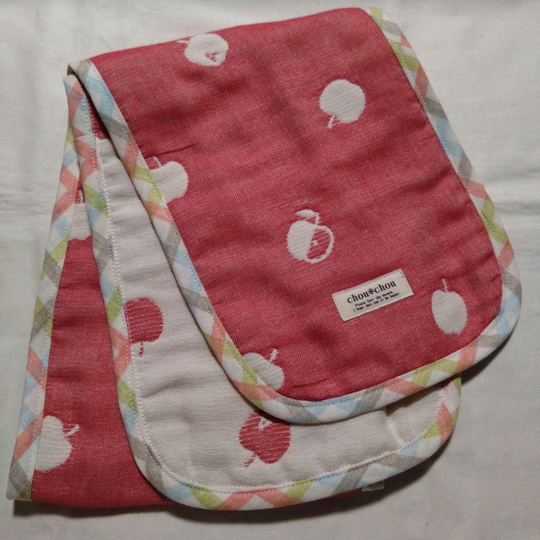 えっこ☆りんご☆6重ガーゼハンカチ タオル☆ハンドメイド