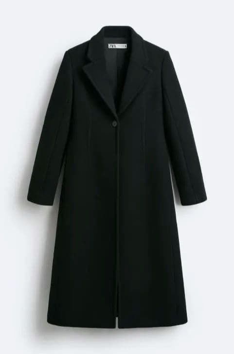 ZARA　ロングコート Ｌ（ＸＬ）STUDIO NICHOLSON ブラック