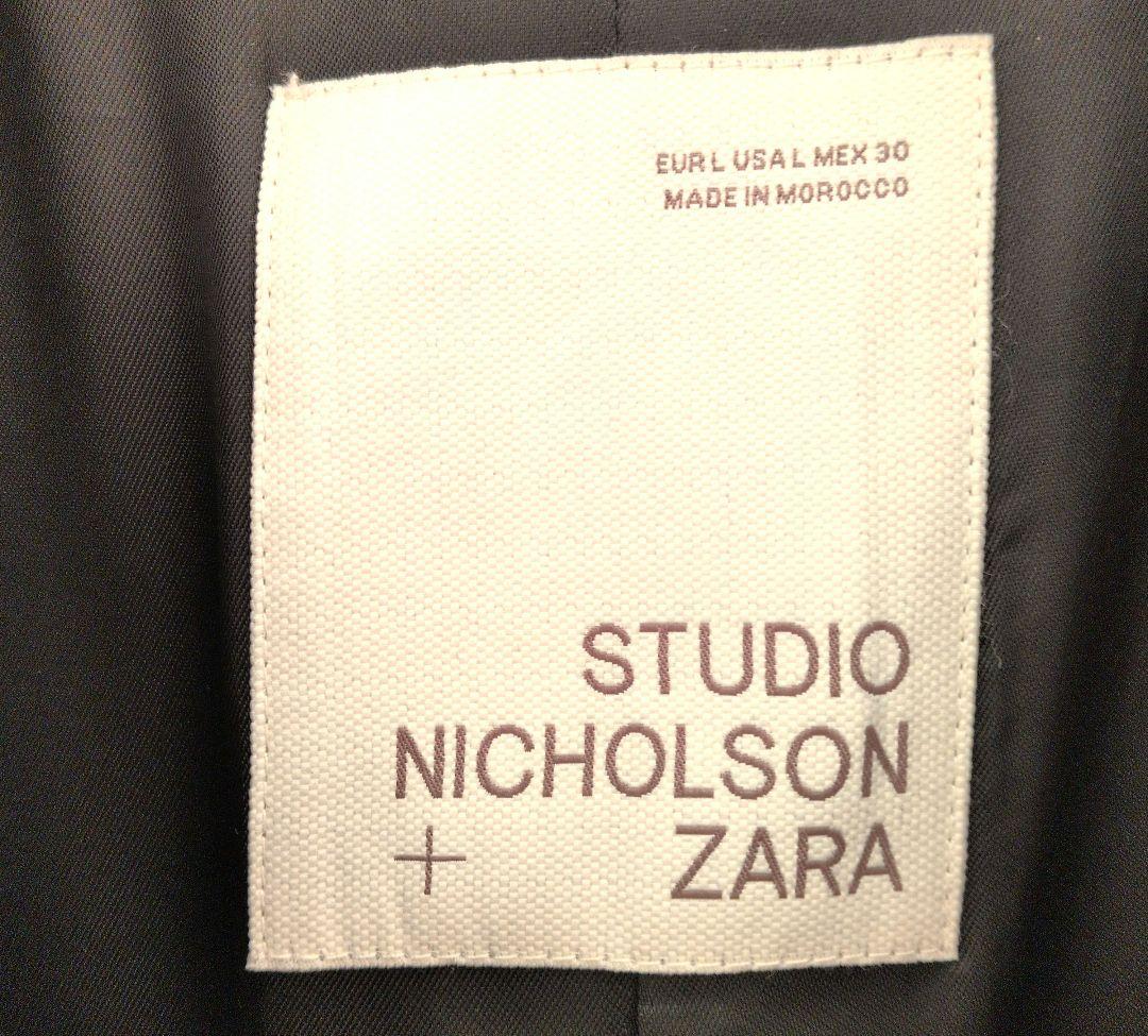 ZARA　ロングコート Ｌ（ＸＬ）STUDIO NICHOLSON ブラック