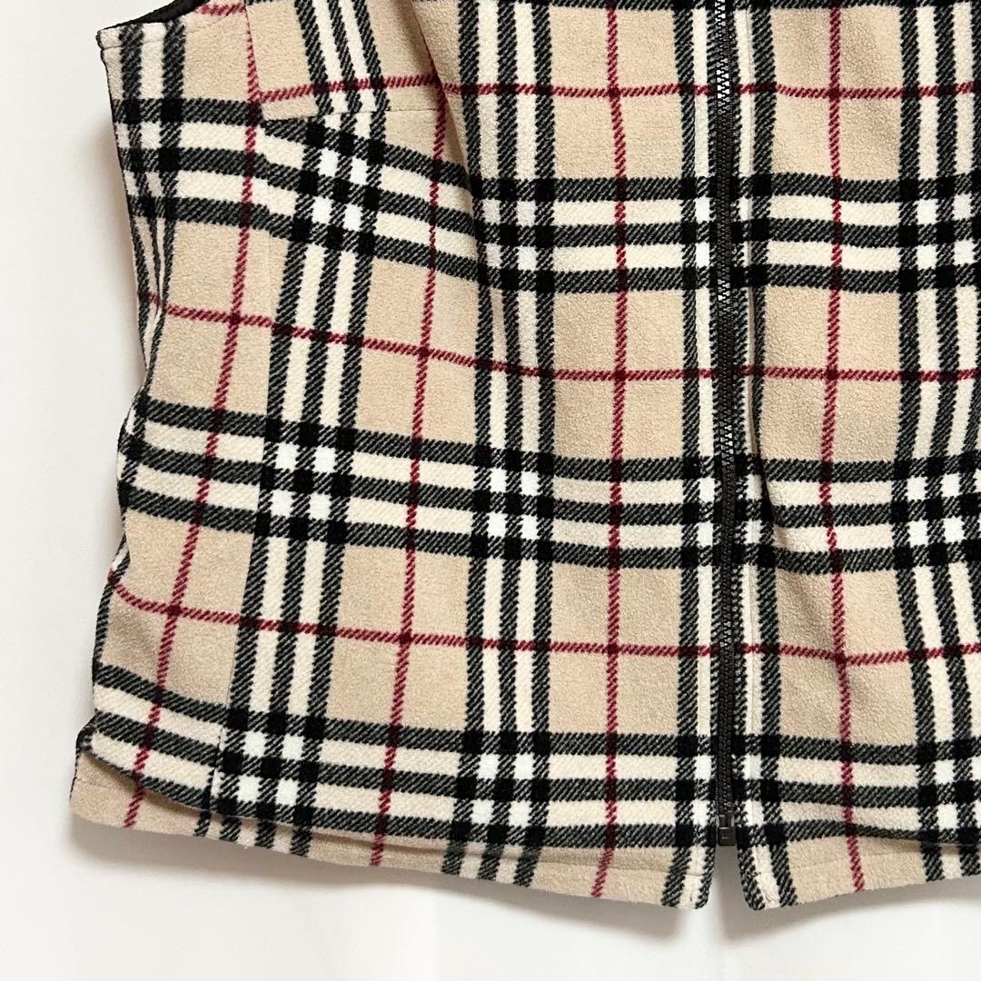 0441 BURBERRY LONDON リバーシブルフリースジャケットベスト