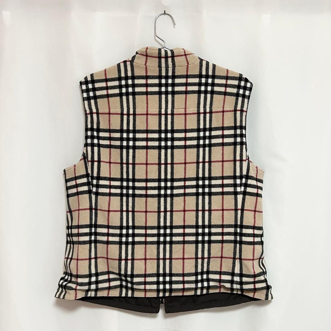 0441 BURBERRY LONDON リバーシブルフリースジャケットベスト