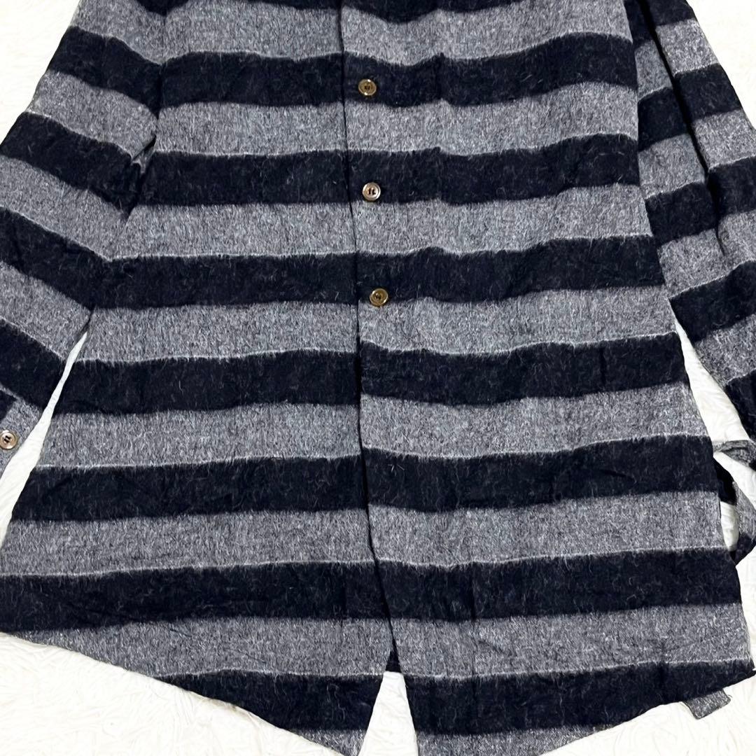 ヴィヴィアンウエストウッド マン 変形ロングカーディガン ボーダー 日本製