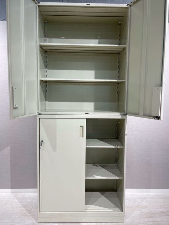 （123128-Z0004) キャビネット ライオン事務器 ホワイト