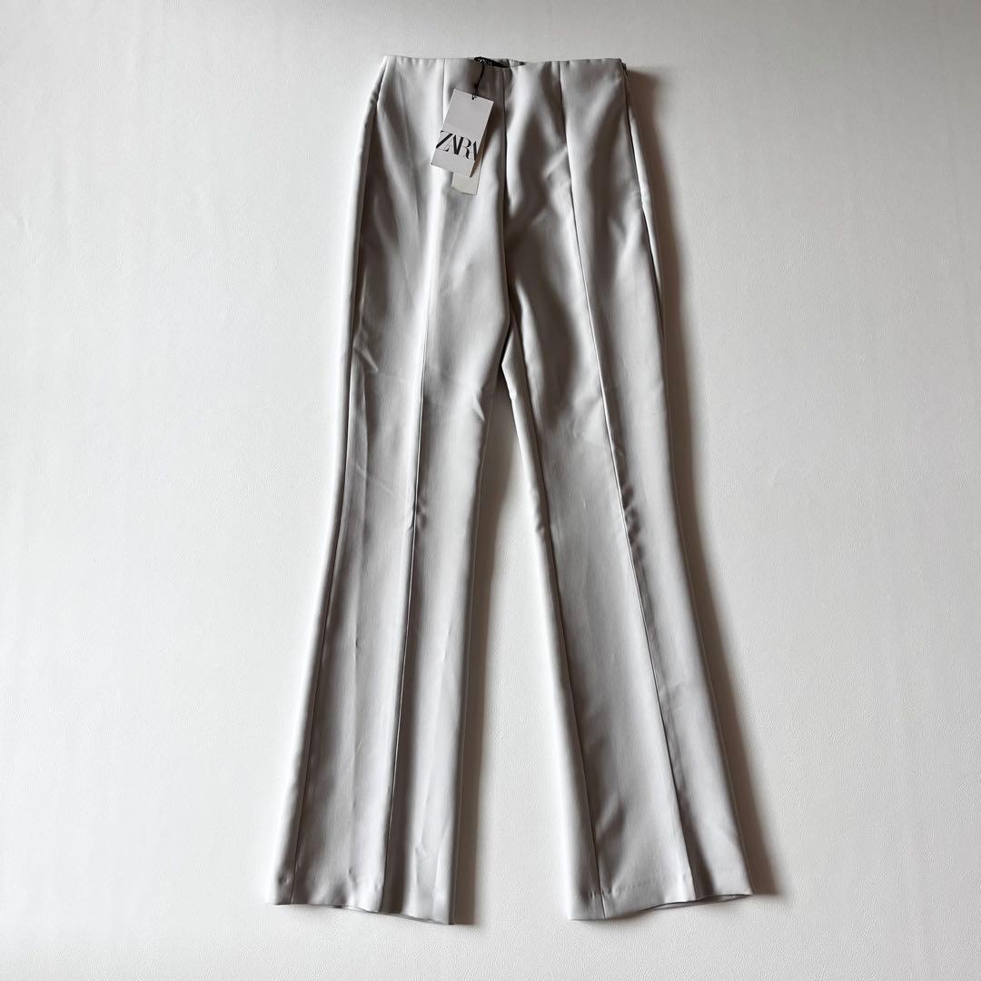 新品タグ付き✨ZARA　パンツスーツ　セットアップ　現行　ライトグレー　洗える
