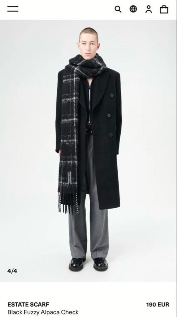 【大人気・即完品】OUR LEGACY ESTATE SCARF マフラー