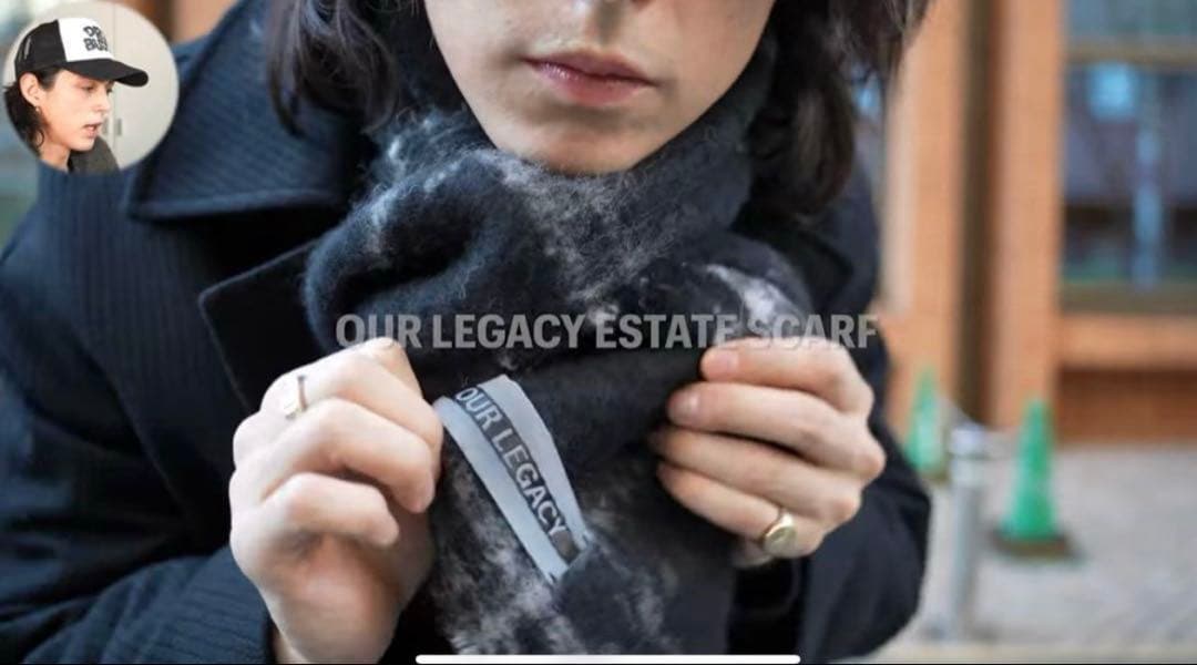 【大人気・即完品】OUR LEGACY ESTATE SCARF マフラー