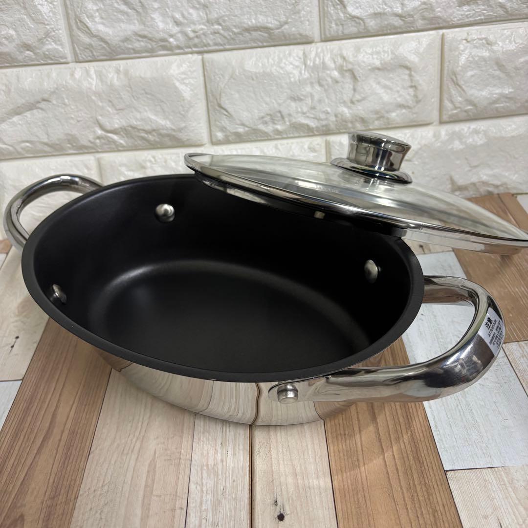 @4 MEYER スリムパン　調理器具　楕円　マイヤー　フライパン　鍋