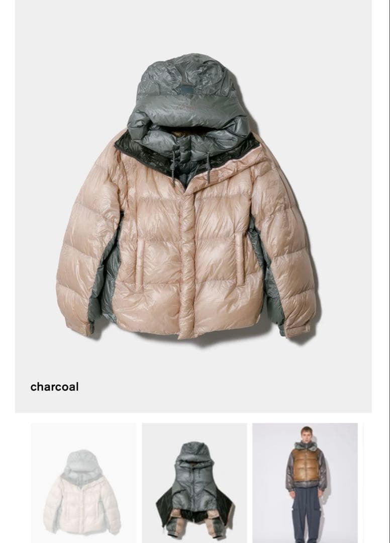 【新品】ビューティフルピープル×NANGA　リバーシブルダウンジャケット／ナンガ