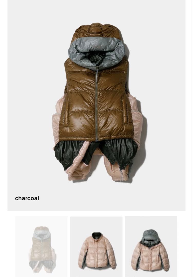 【新品】ビューティフルピープル×NANGA　リバーシブルダウンジャケット／ナンガ