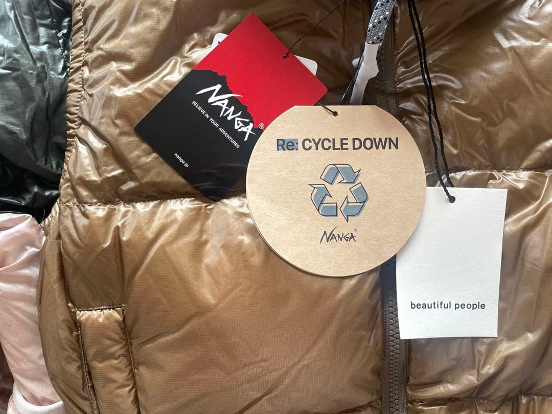 【新品】ビューティフルピープル×NANGA　リバーシブルダウンジャケット／ナンガ