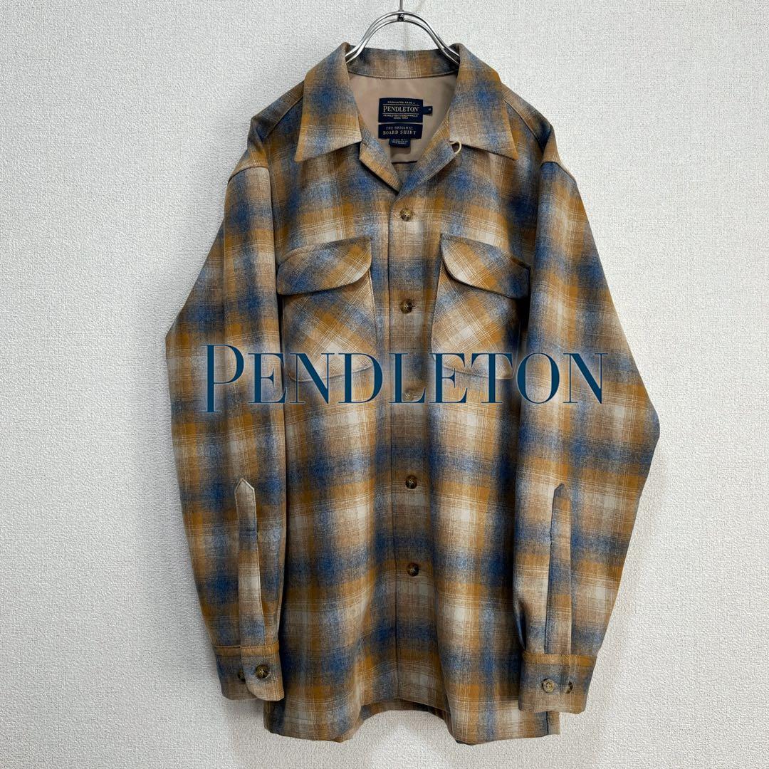 【極上配色】00's PENDLETON オンブレチェック ボードシャツ