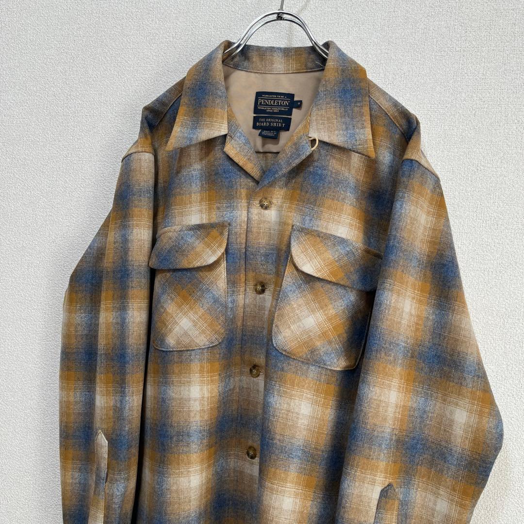【極上配色】00's PENDLETON オンブレチェック ボードシャツ