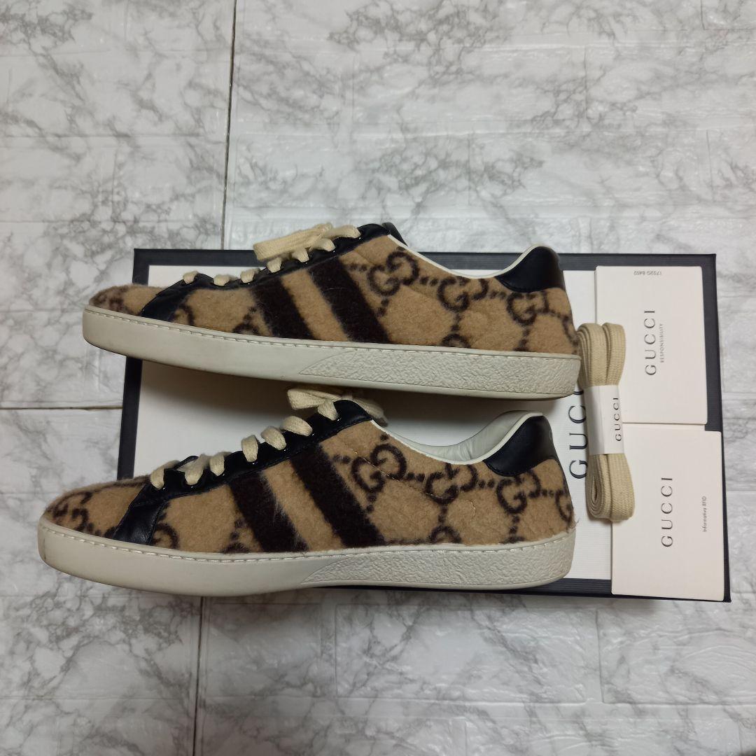 GUCCI スニーカー ベージュ/ブラック