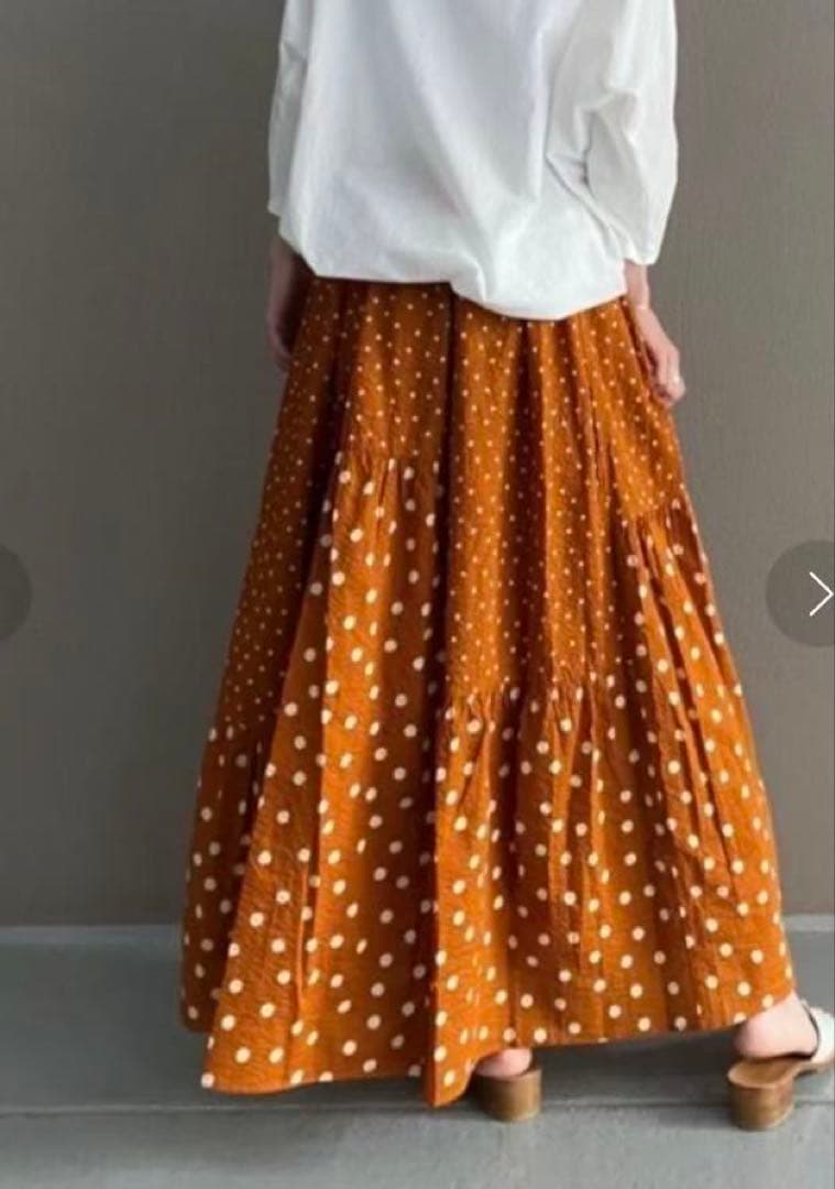 BEARDSLEYドットパッチワークスカート