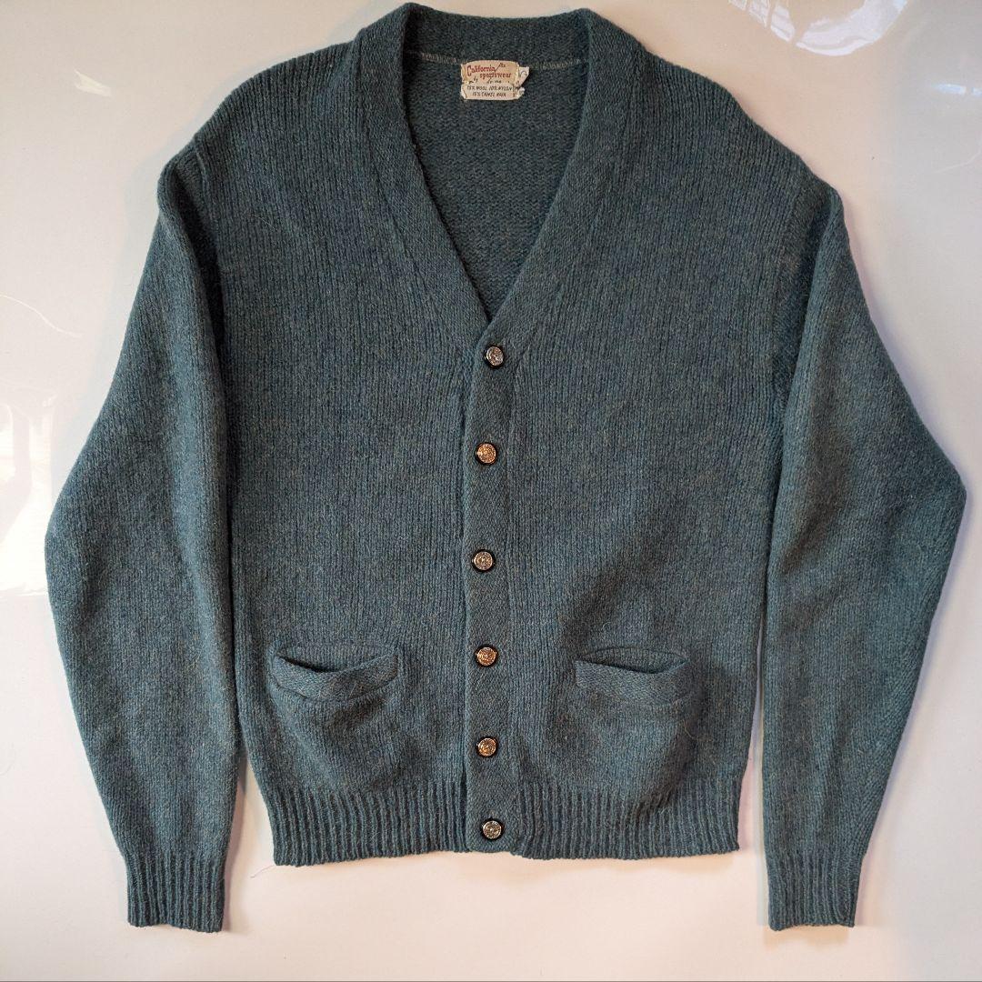 50s 60s ヴィンテージ California キャメルヘア カーディガン