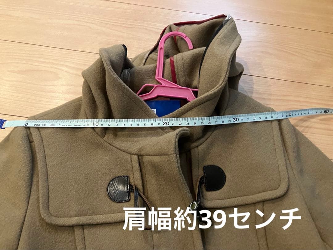 【美品】ブルーレーベル　ベージュ ダッフルコート フード付き